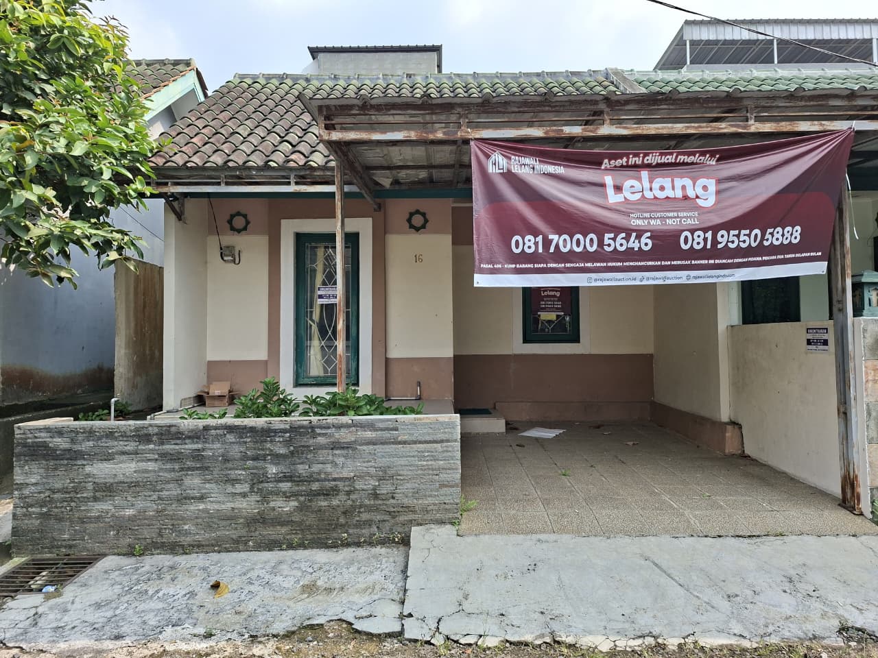 SEGERA LELANG RUMAH TINGGAL
